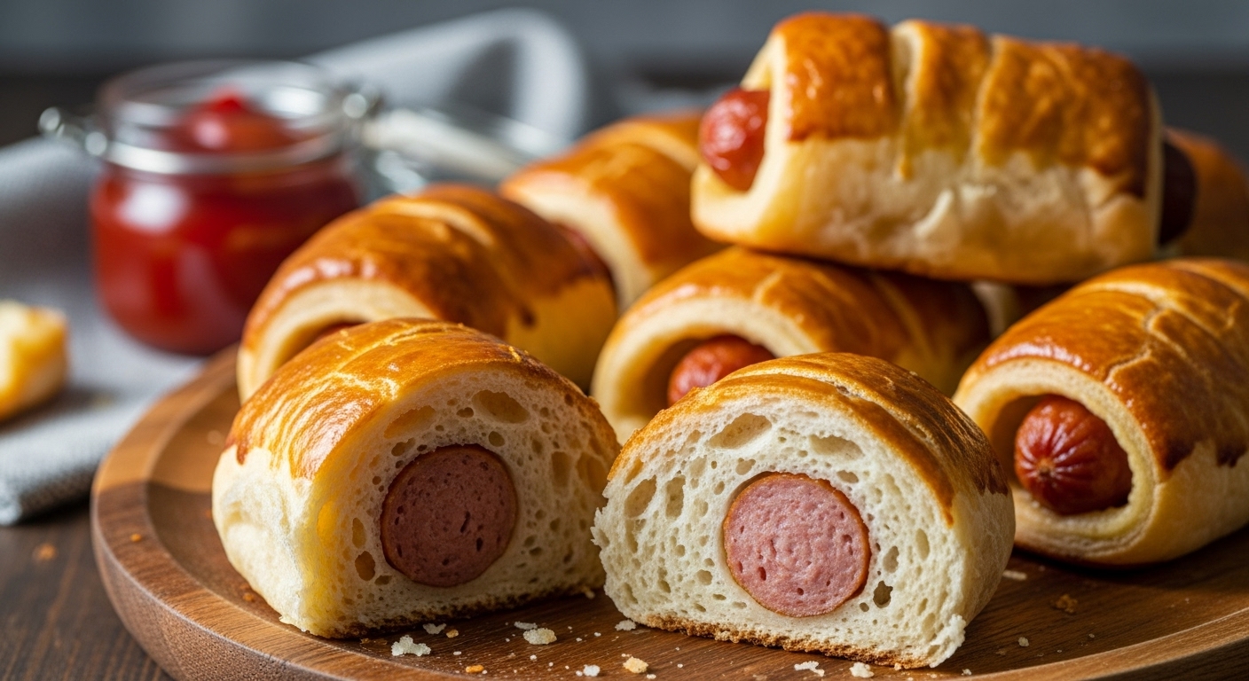 Receita de Enroladinho de Salsicha de Forno: A Versão Fácil Para um Lanche Fofinho!