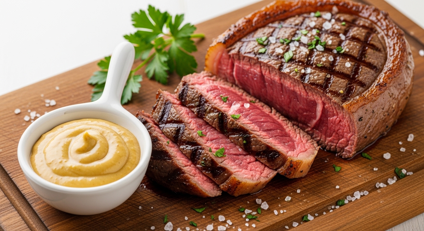 Picanha Grelhada com Molho de Mostarda: A Receita Perfeita para um Churrasco Inesquecível!