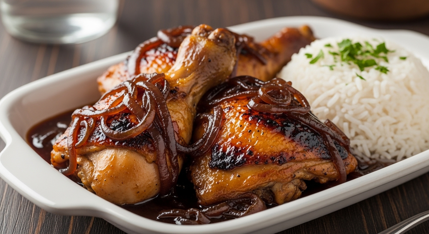 Frango na Cebola Queimada: A Receita Super Fácil Para um Frango Suculento e Douradinho!