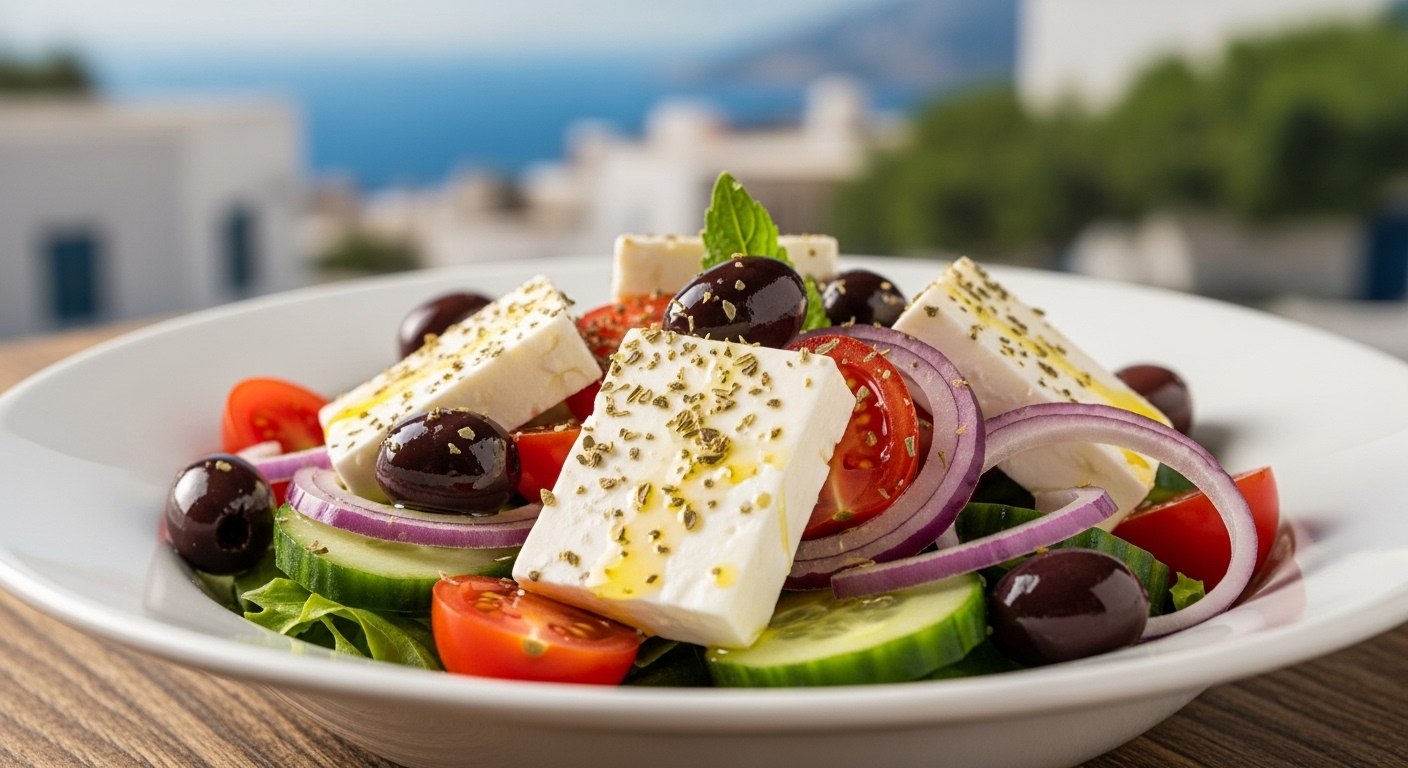 Salada Grega Original: A Receita Perfeita Para Um Verão Inesquecível!