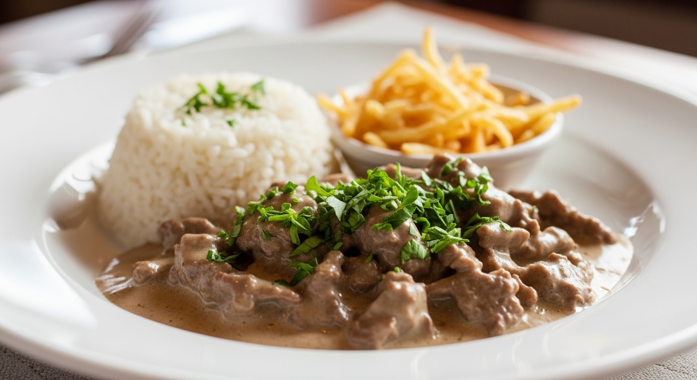 Strogonoff de Carne Cremoso e Fácil: A Receita Perfeita em 30 Minutos!