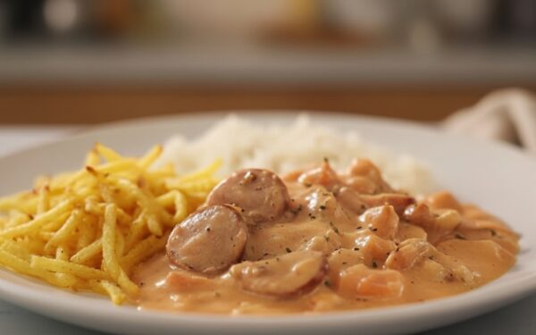 Strogonoff de Salsicha: A Receita Rápida e Barata que Vai Salvar seu Jantar!