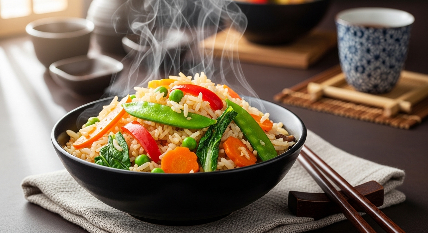 Arroz Chinês Vegetariano: A Receita Fácil e Surpreendente que Conquista a Todos!