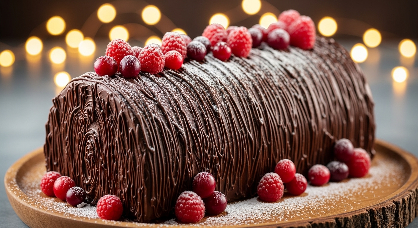 Bûche de Noël de Chocolate: A Receita Perfeita Para Encantar no Natal!