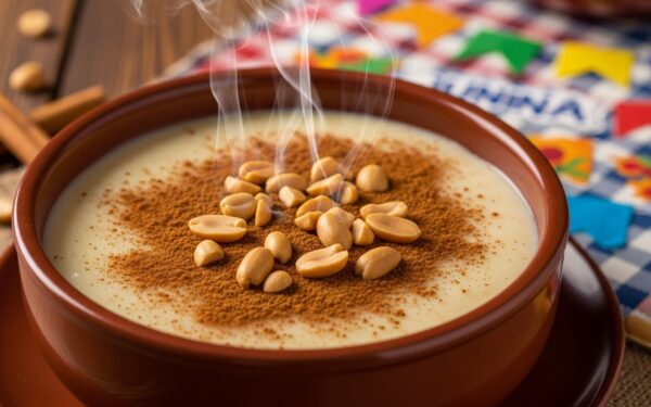 Receita de Canjica com Amendoim e Leite Condensado Simples e Fácil