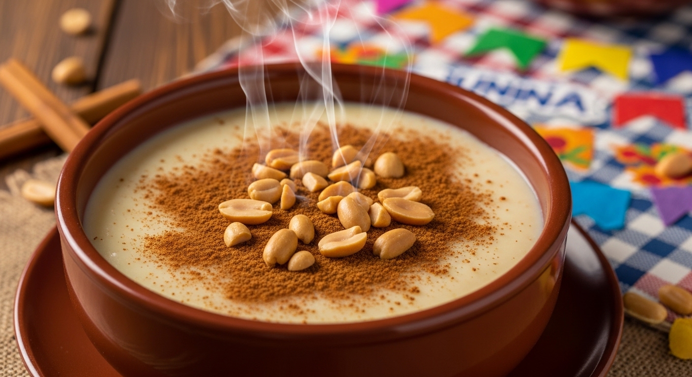 Receita de Canjica com Amendoim e Leite Condensado Simples e Fácil