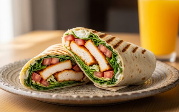 Wrap de Frango Grelhado: A Receita Rápida e Saudável Para Salvar Sua Rotina!