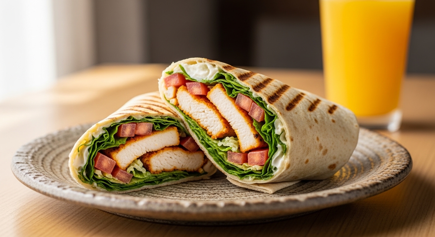 Wrap de Frango Grelhado: A Receita Rápida e Saudável Para Salvar Sua Rotina!