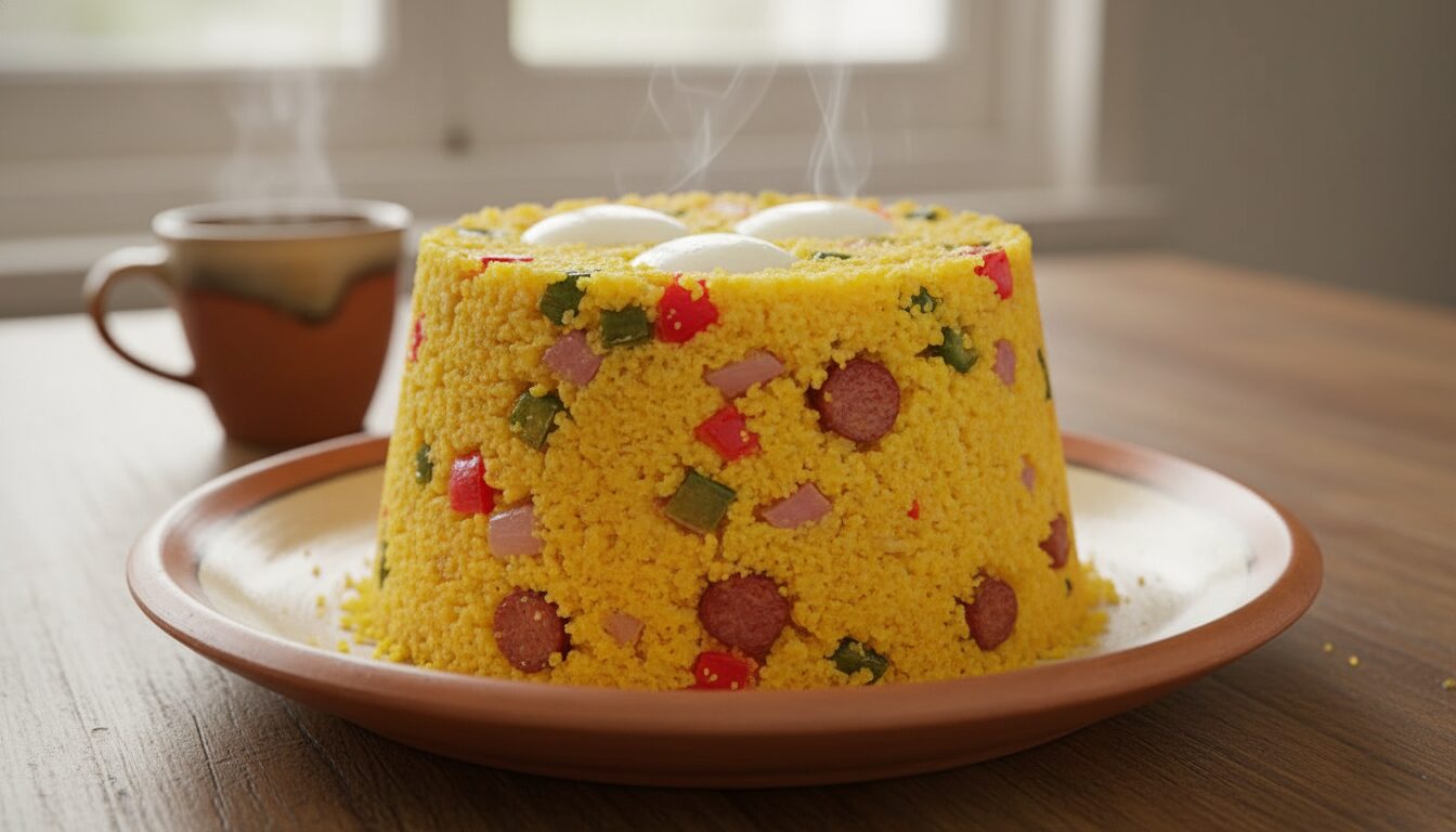 Receita de Cuscuz Recheado com Carne seca e calabresa – A Receita Definitiva Para um Prato Inesquecível!