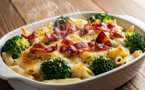 Receita de Macarrão ao Molho Branco com Brócolis e Bacon: Cremoso e Inesquecível!