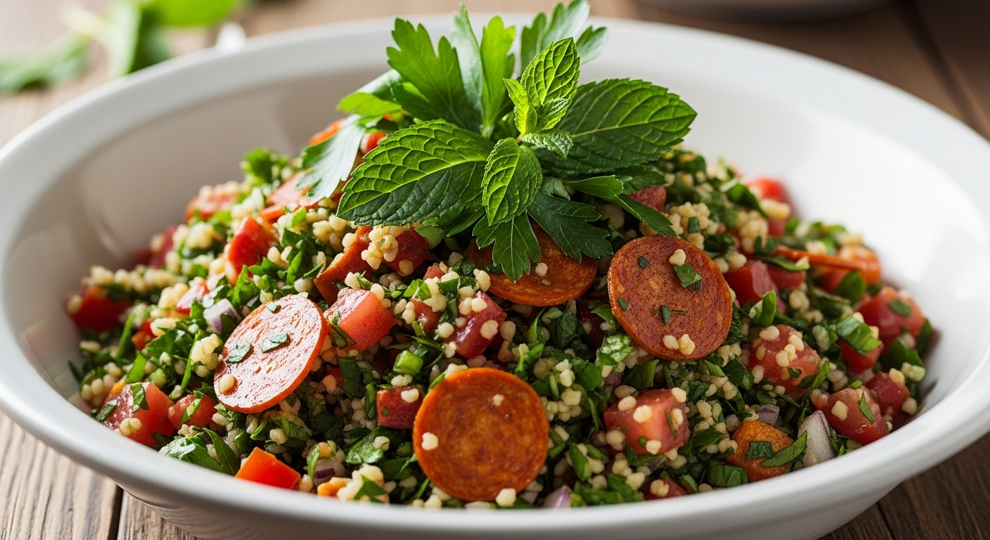 Tabule com Calabresa: A Receita Inovadora que Vai Virar a Estrela do seu Cardápio!